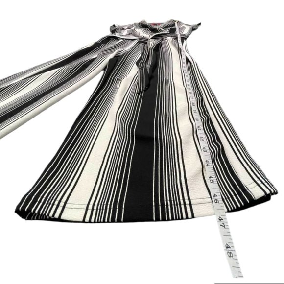 Hot Kiss Wide Leg Surplice Striped Jumpsuit with Tie Front XL - Picture 6 of 12